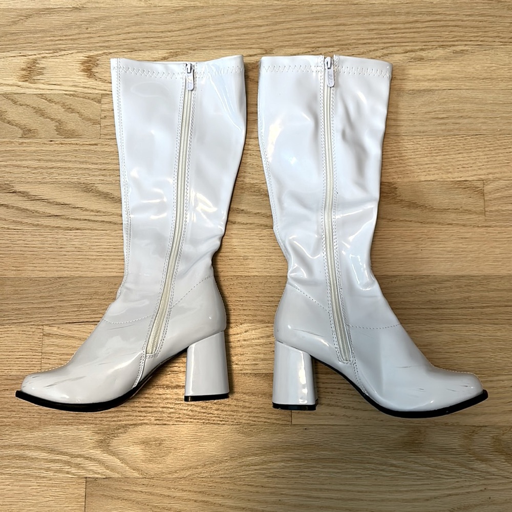Go Go Boots White